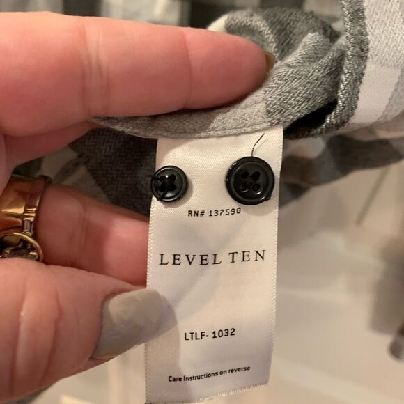 Level Ten Luxury Soft Flannel Shirt sz L - Picture 3 of 4